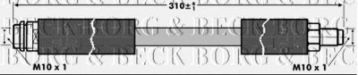 BORG & BECK bbh6810 -  Тормозной шланг